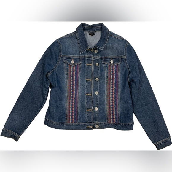 Hannah Women’s‎ Jean Jacket Size Large - Picture 1 of 3